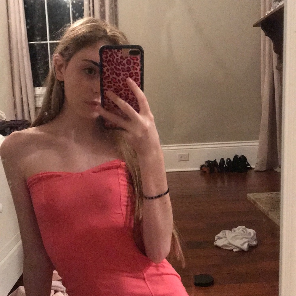 strapless top from italy